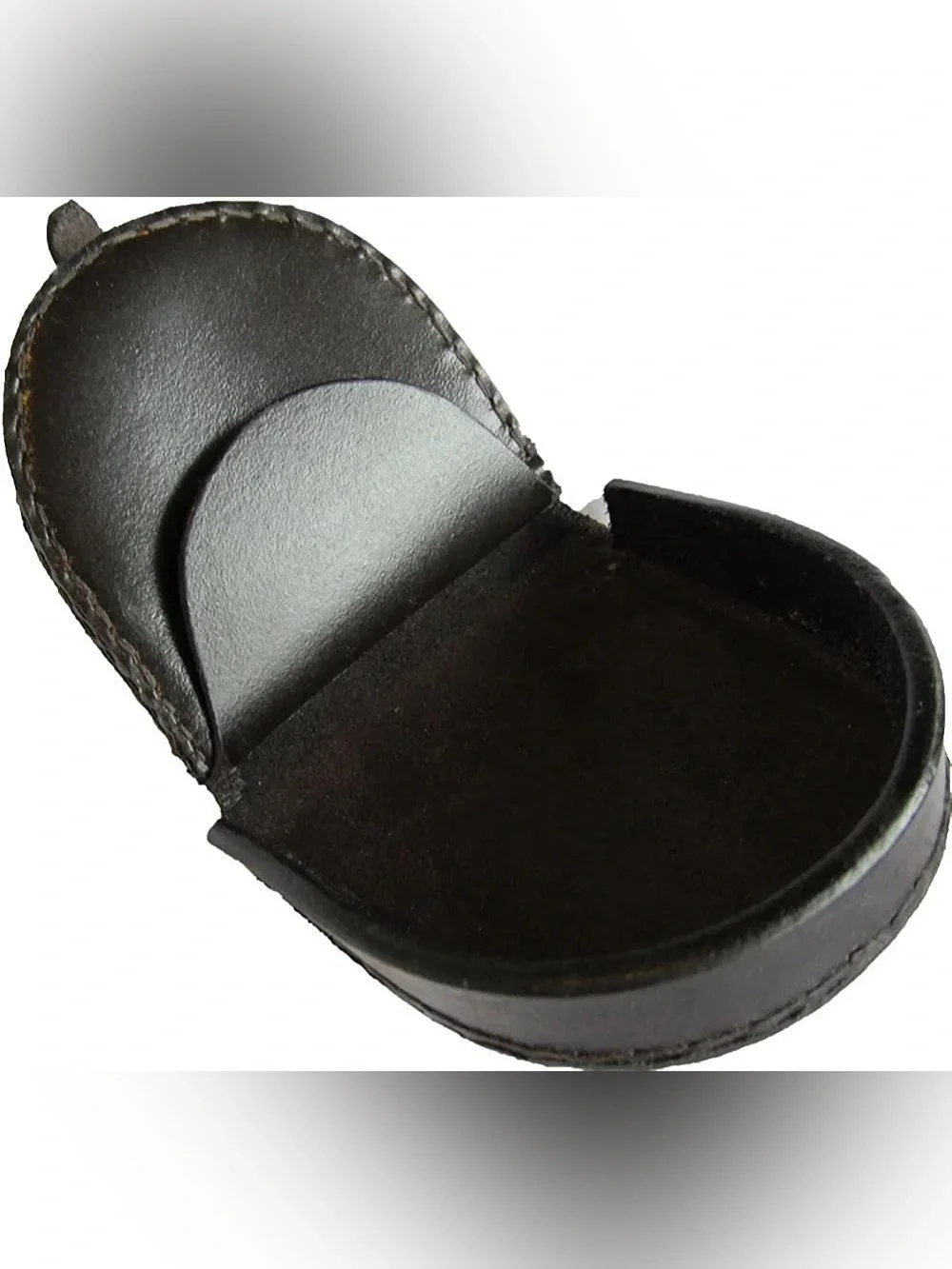 100% Genuine Leather Black Horseshoe Wallet
